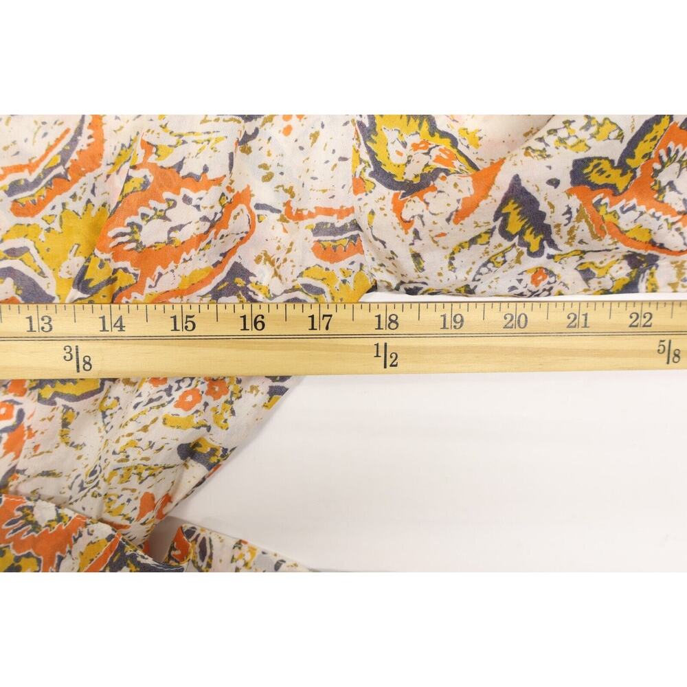 Free People Floral Print Mini Dress - Orange and White - Picture 4 of 8